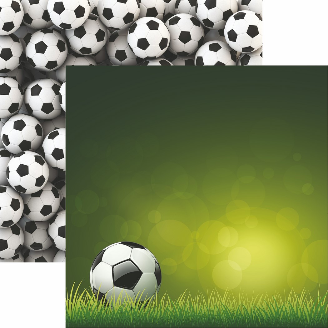 The Soccer Collection 2: Soccer Ball Scrapbook Paper