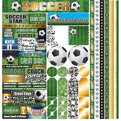 The Soccer Collection 12x12 Multi Sticker