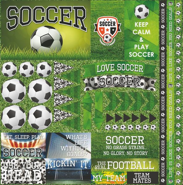 The Soccer Collection 2 12x12 Elements Sticker