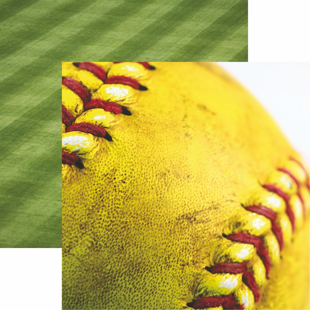 The Softball Collection 2: Stitches Scrapbook Paper