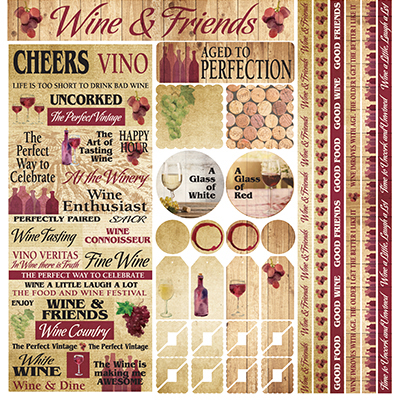 Winery Collection 12x12 Multi Sticker