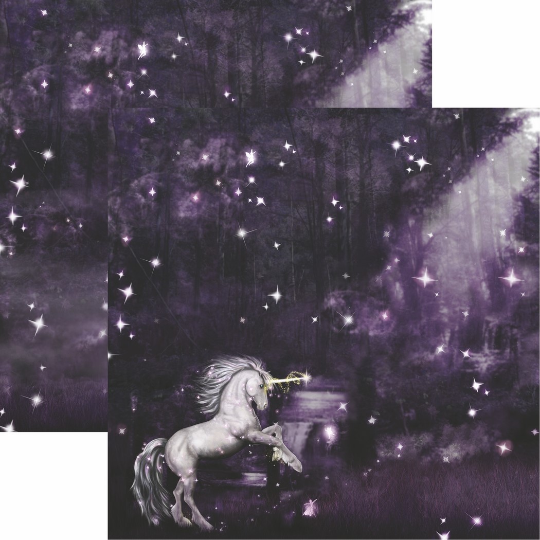 Unicorn Magic Collection: Unicorn Magic Scrapbook Paper