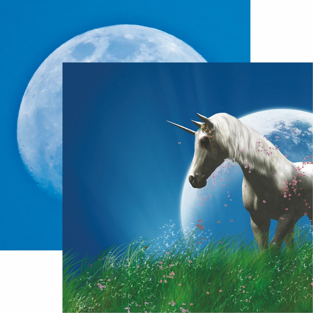 Unicorn Magic Collection: Moon Rise Scrapbook Paper