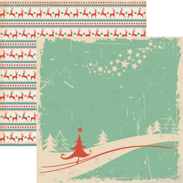 Vintage Christmas: Christmas Tree DS Paper