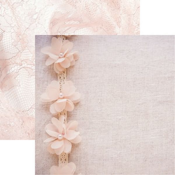 Vintage Lace: Lace and Flowers Scrapbook Paper