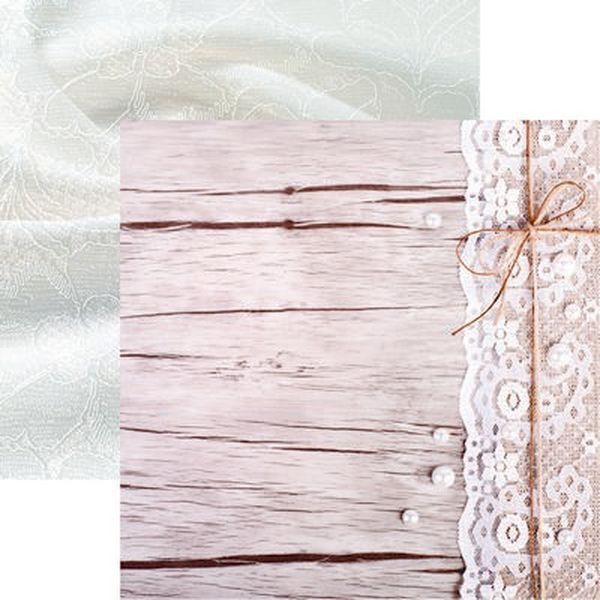 Vintage Lace: Lace & Wood Scrapbook Paper
