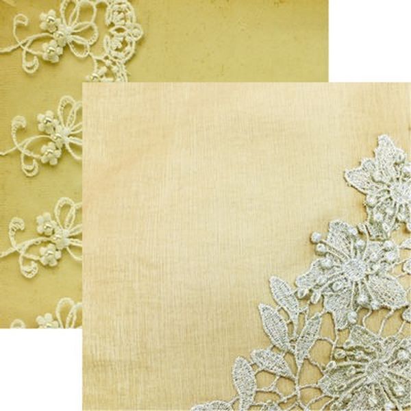 Vintage Lace: Floral Lace Scrapbook Paper