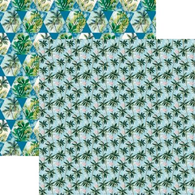 Vintage Paradise: Flamingos in Paradise DS Paper