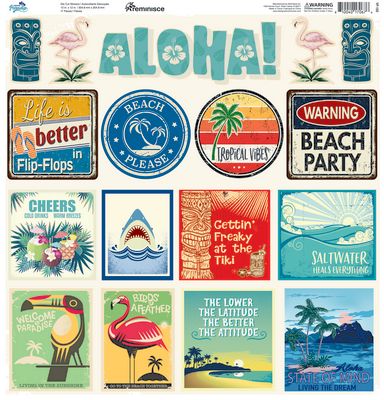 Vintage Paradise 12x12 Custom Sticker