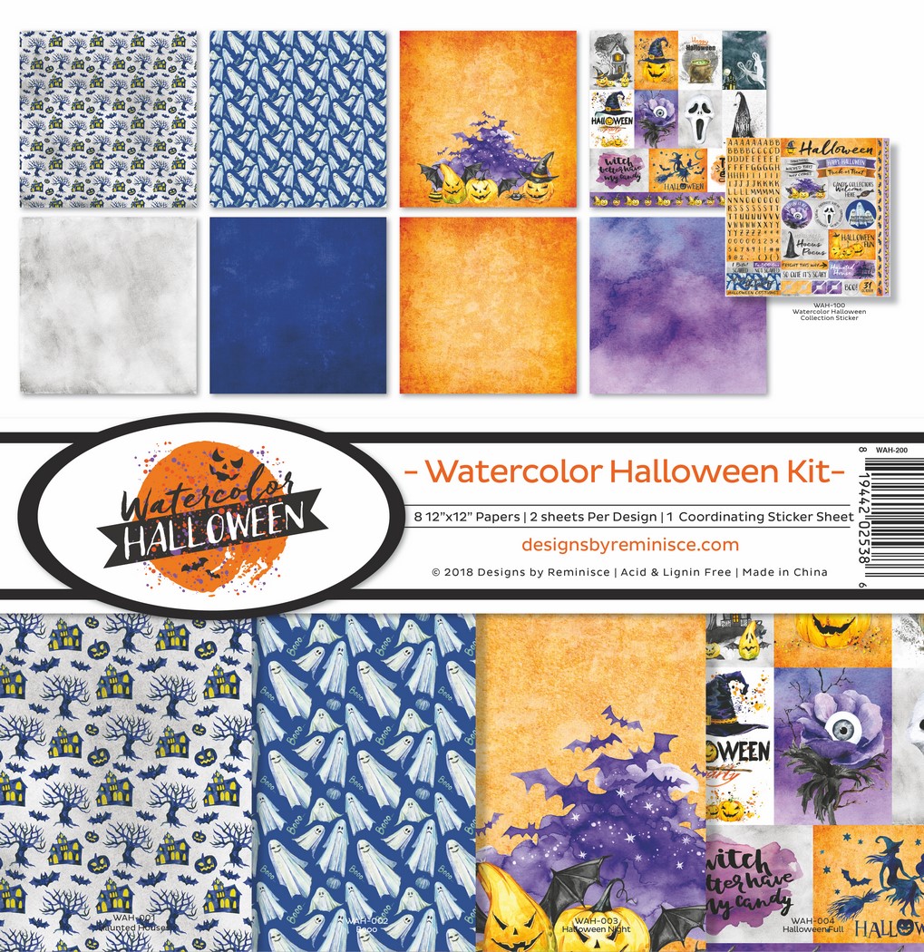 Watercolor Halloween Collection Kit