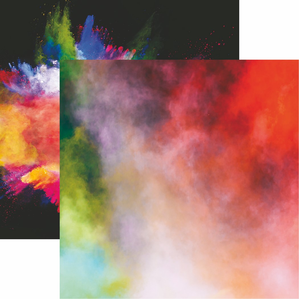 Weekend Warrior Collection: Color Run Scrapbook Paper