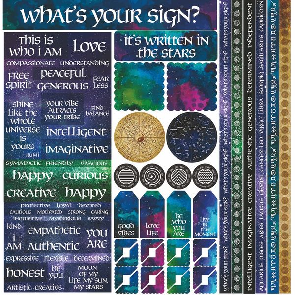 Whats Your Sign? 12x12 Multi sticker