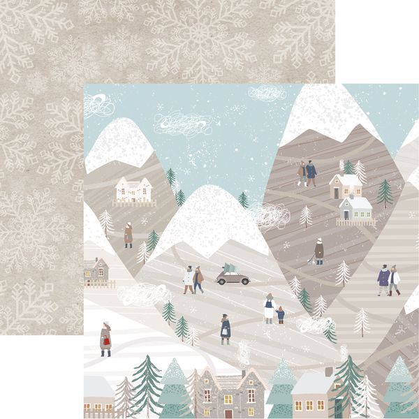 Winterscape: Mountain Top DS Paper