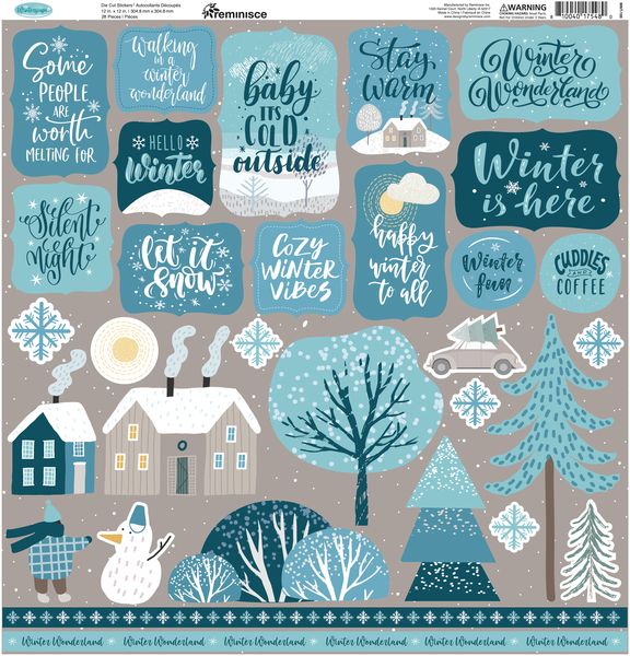 Winterscape: 12x12 Sticker
