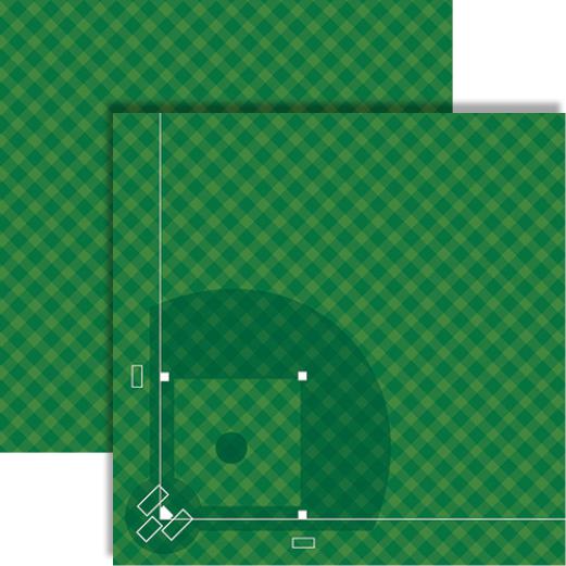 Baseball Collection: Baseball Diamond Double-Sided Paper