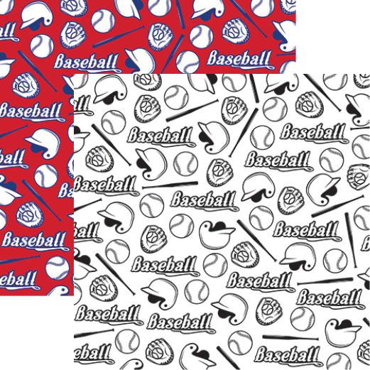 Baseball Collection: Baseball Icons Double-Sided Paper