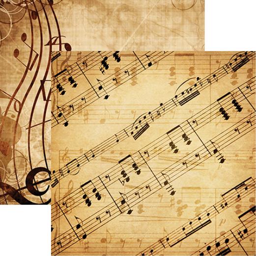 Musicality: Sheet Music Double-Sided Paper