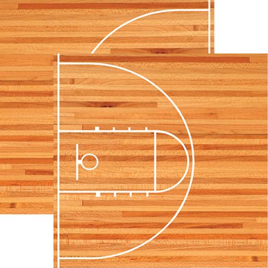Basketball Collection: Basketball Court Double-Sided Paper