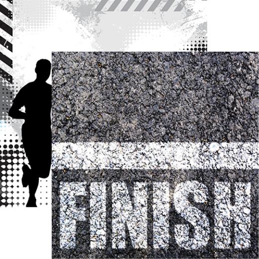 Running Collection: The Finish Line Double-Sided Paper
