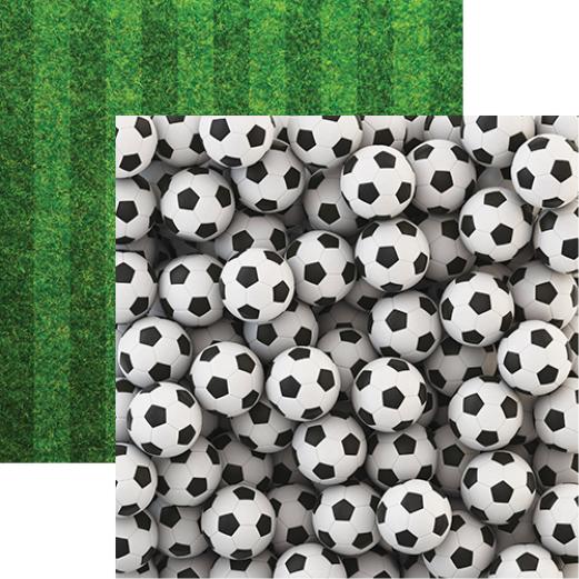 Soccer Collection: Soccer Balls Double-Sided Paper