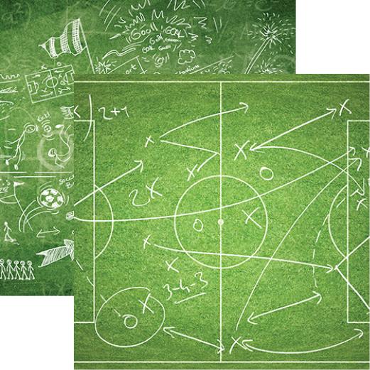 Soccer Collection: Soccer Playbook Double-Sided Paper