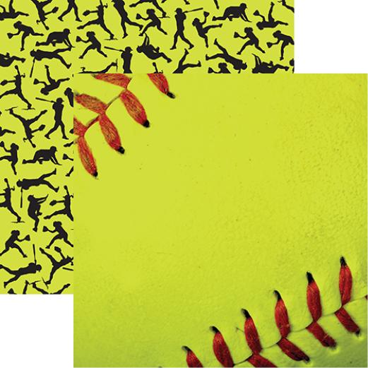 Softball Collection: Softball Close-Up Double-Sided Paper