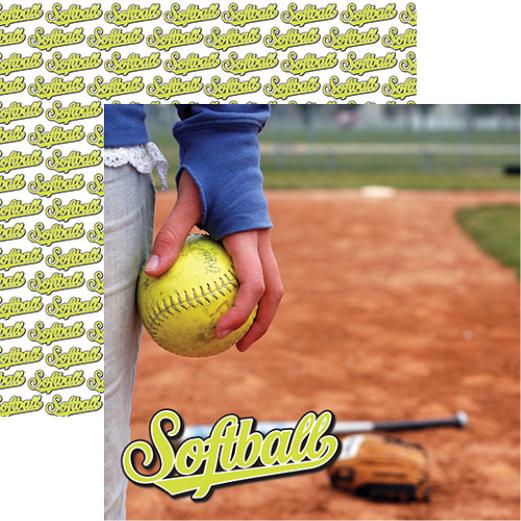 Softball Collection: Softball Double-Sided Paper