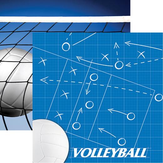 Volleyball Collection: On the Volleyball Court Double-Sided Paper