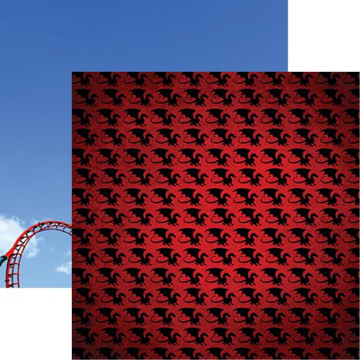 Worlds of Adventure: Dragons and Wizards Double-Sided Paper