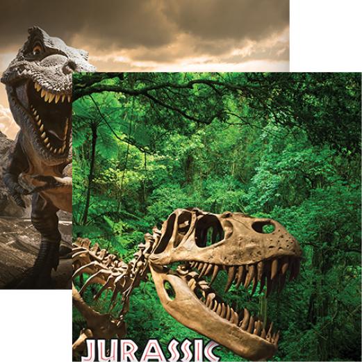 Worlds of Adventure: Jurassic Adventure Double-Sided Paper