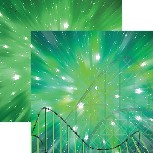 Worlds of Adventure: The Incredible Coaster Double-Sided Paper