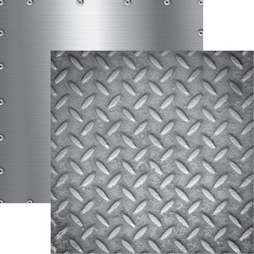 Worlds of Adventure: Diamond Plate Double-Sided Paper