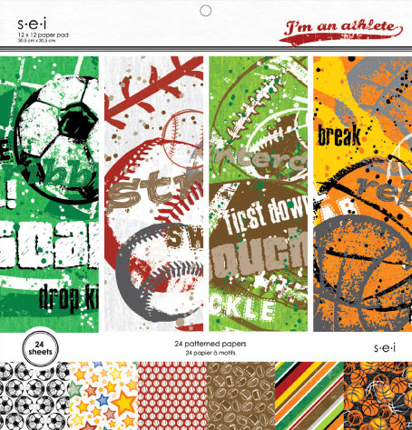 I'm an Athlete 12x12 Paper Pad