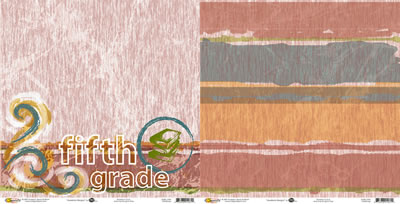 Academics: Fifth Grade Title/Stripe Paper