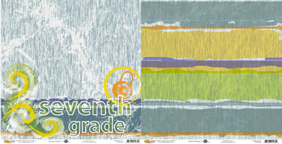Academics: Seventh Grade Title/Stripe Paper