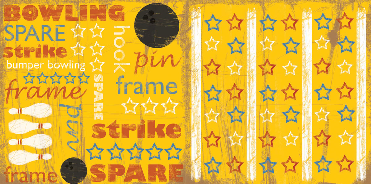 Bowling Paper - Bowling Star Yellow