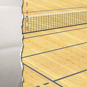 Volleyball Paper - Volleyball Strip Scrapbook Paper