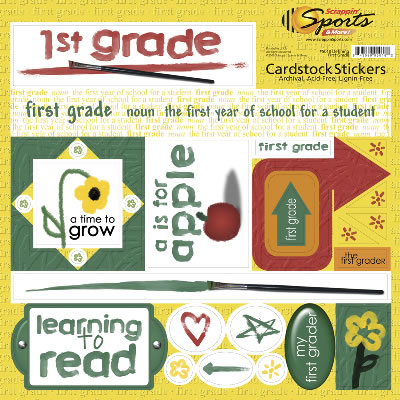 School Years Stickers - Defining 1st Grade