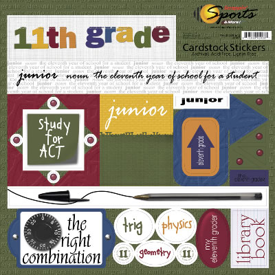 School Years Stickers - Defining 11th Grade