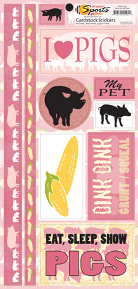 Down on the Farm Stickers - Pigs