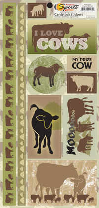 Down on the Farm Stickers - Cows