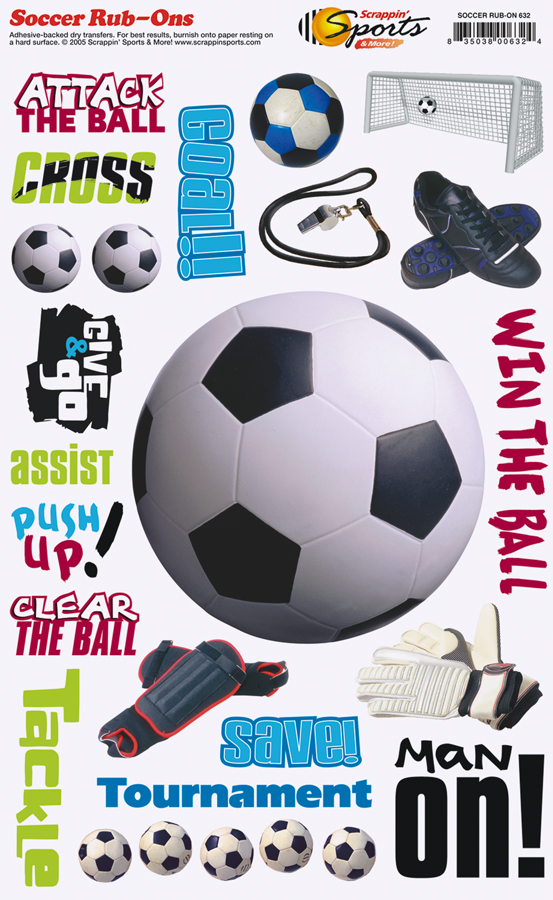 Soccer Rub-Ons - Soccer