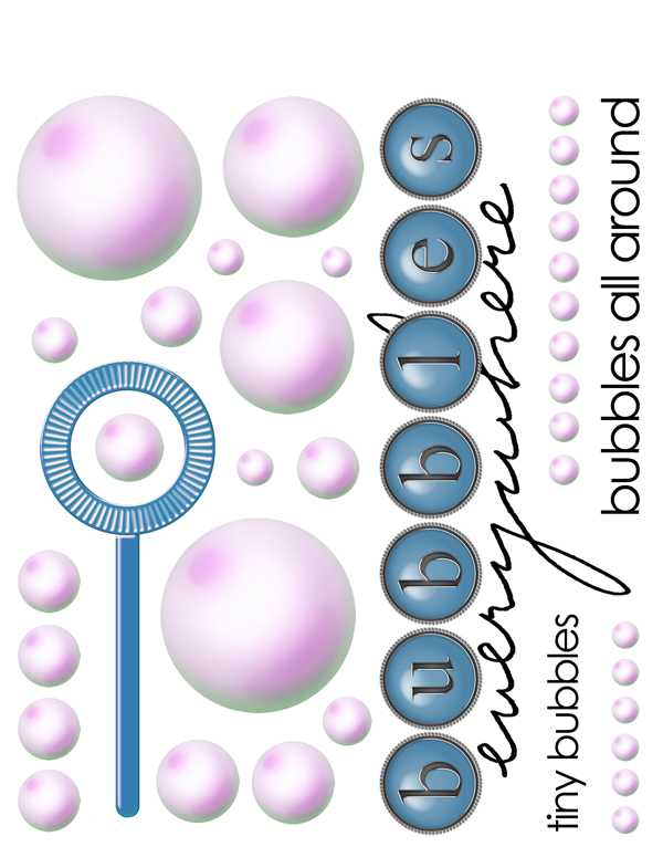Playground Rub-Ons - Bubbles