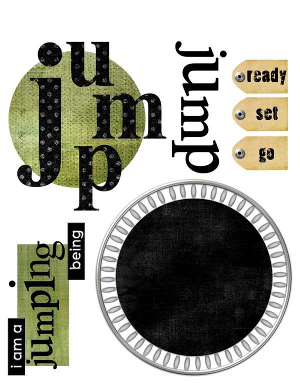 Playground Rub-Ons - Trampoline