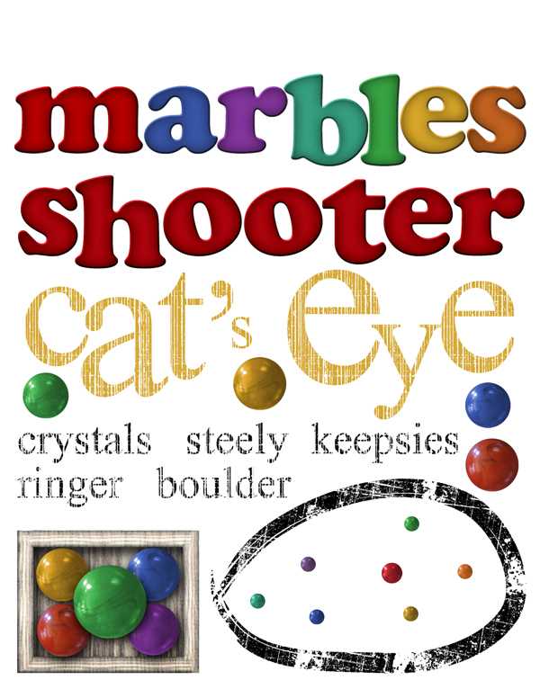 Playground Rub-Ons - Marbles