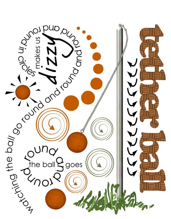 Playground Rub-Ons -  Around the Pole