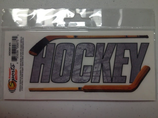 Hockey Rub-Ons - Hockey Title