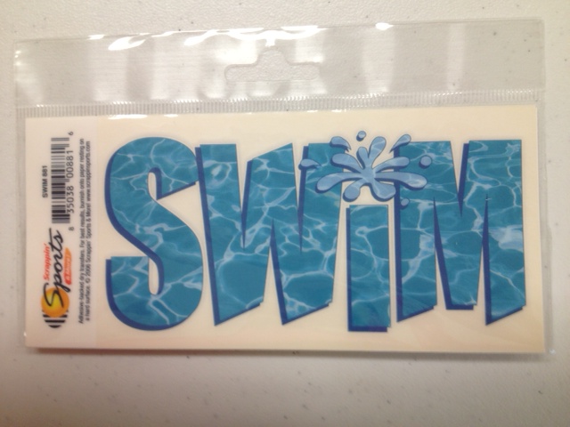 Swimming Rub-Ons - Swim Title