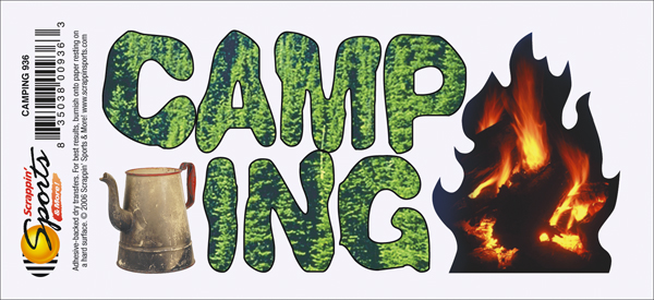 Camping Rub-On - Camping