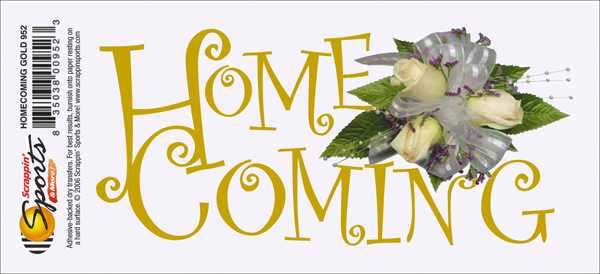 School Dances Rub-Ons - Homecoming